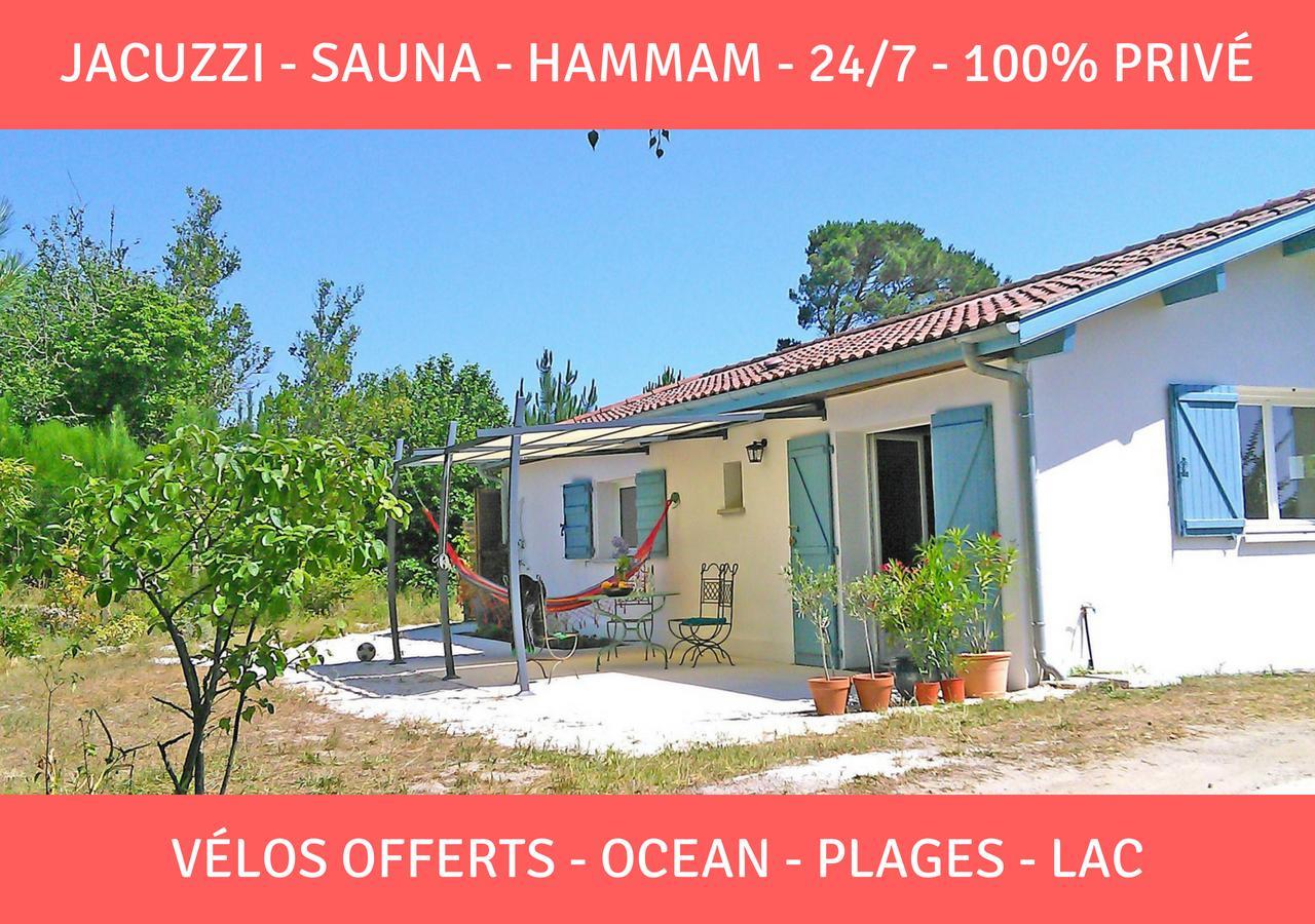 Sauna - Jacuzzi - 100% Prive - L'Estantada Linxe المظهر الخارجي الصورة