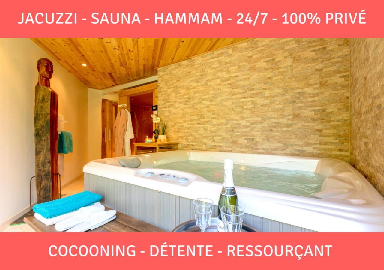 Sauna - Jacuzzi - 100% Prive - L'Estantada Linxe المظهر الخارجي الصورة